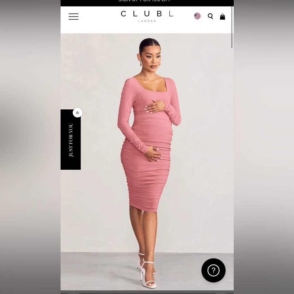 CLUB L LONDON MATERNITY - NEW LIFE DRESS - size 4
